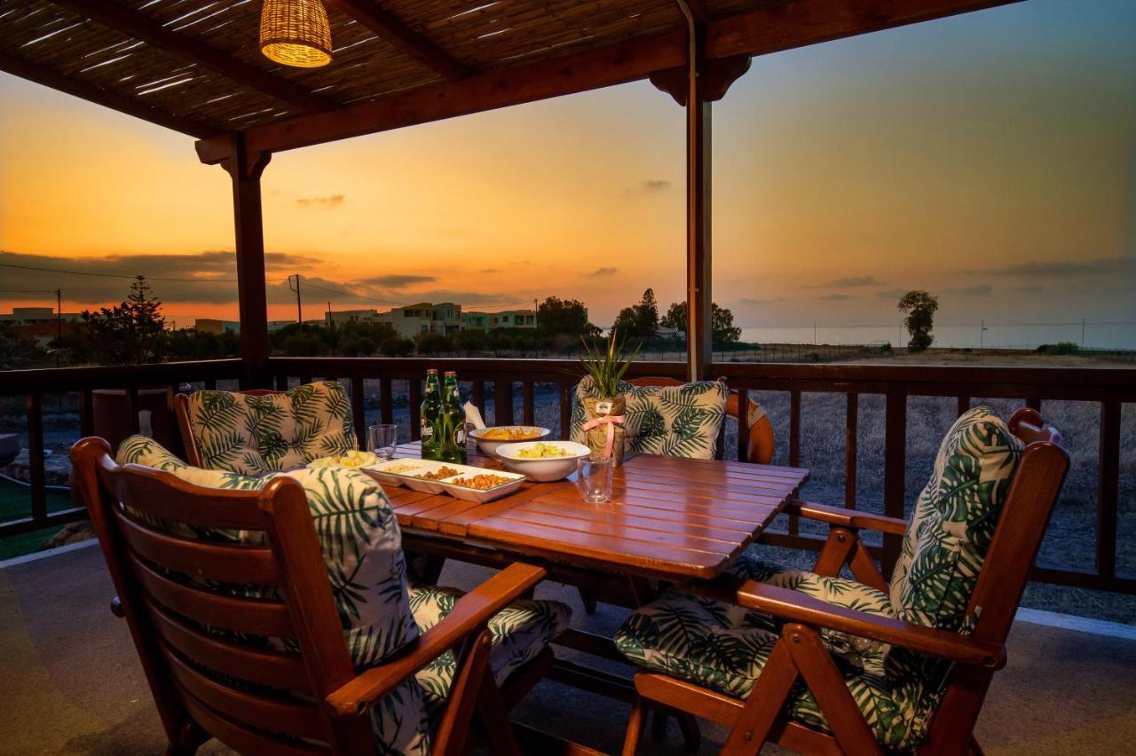 Mayia Sunset Sea Front House Gouves Heraklion Экстерьер фото